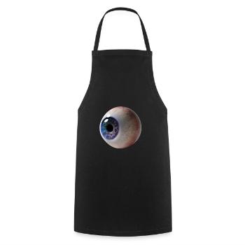 Oeil de galaxie | Oeil univers de l'espace cadeau - Tablier de cuisine - noir - Devant - AI Model Male 185 dark (185cm)