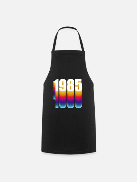1985 - Tablier de cuisine - noir