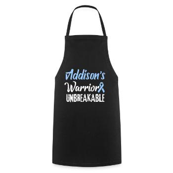 Addison's Disease Awareness Warrior - Cooking Apron - black - Front - AI Model Male 185 dark (185cm)
