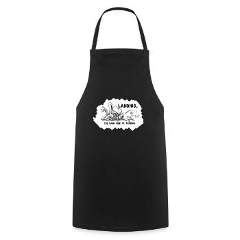 Landing - Cooking Apron - black - Front - AI Model Male 185 dark (185cm)