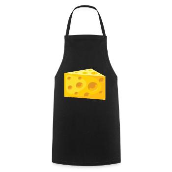 fromage - Tablier de cuisine - noir - Devant - AI Model Male 185 dark (185cm)