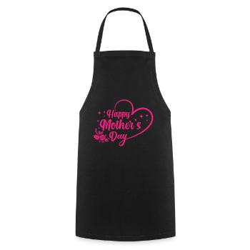 Happy mother’s day by The Manzanita - Tablier de cuisine - noir - Devant - AI Model Male 185 dark (185cm)