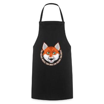 Ein Fuchs muss tun was ein Fuchs tun muss - Kochschürze - Schwarz - Vorne - AI Model Male 185 dark (185cm)