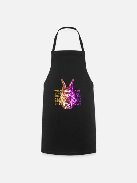 Anubis Gott Ägypten - Kochschürze - Schwarz