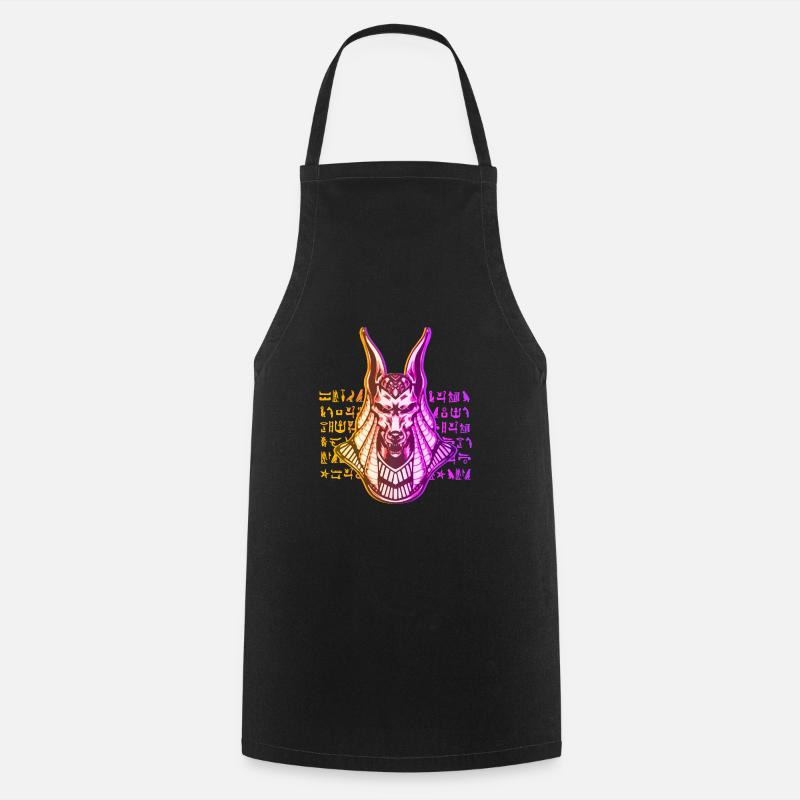 Anubis Gott Ägypten - Kochschürze - Schwarz