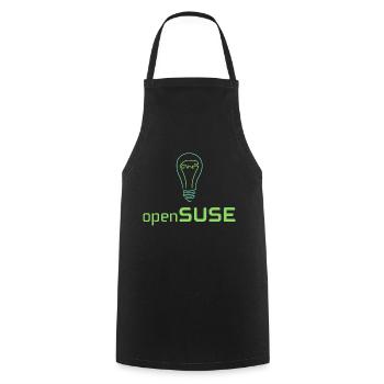 openSUSE Focus - Cooking Apron - black - Front - AI Model Male 185 dark (185cm)