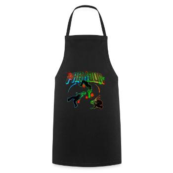 Parkour Freerunner Traceur Le Parcour parkourshirt - Kochschürze - Schwarz - Vorne - AI Model Male 185 dark (185cm)