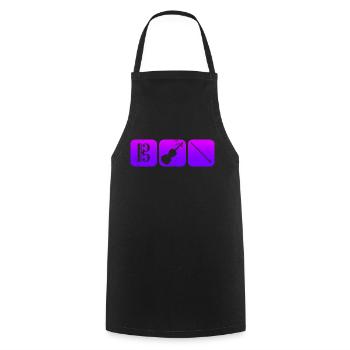 Viola Key Viola Viola Violist - Tablier de cuisine - noir - Devant - AI Model Male 185 dark (185cm)