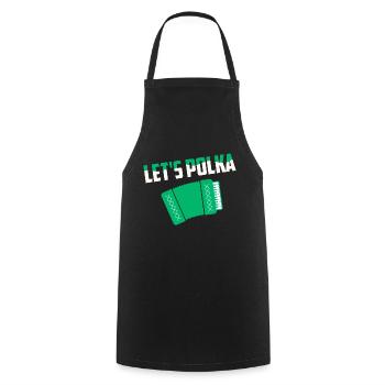 Let's Polka Accordion Pride - Cooking Apron - black - Front - AI Model Male 185 dark (185cm)