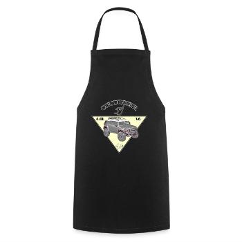 FJ Croiseur - Tablier de cuisine - noir - Devant - AI Model Male 185 dark (185cm)