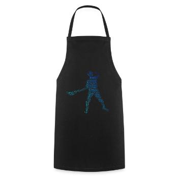 Pelote Hommes Femmes Pelote vasca Pelote Basque - Tablier de cuisine - noir - Devant - AI Model Male 185 dark (185cm)