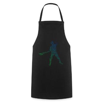 Pelote Basque Pelote Femme Vasca - Tablier de cuisine - noir - Devant - AI Model Male 185 dark (185cm)