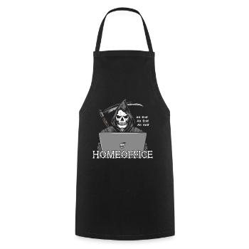 Reaper Homeoffice - Kochschürze - Schwarz - Vorne - AI Model Male 185 dark (185cm)