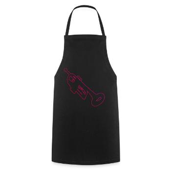 Women's Jazz Trumpeter Trumpeter Men's Trumpet - Cooking Apron - black - Front - AI Model Male 185 dark (185cm)