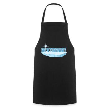 Bain de glace, rustique, bains d’hiver, baignade d’hiver - Tablier de cuisine - noir - Devant - AI Model Male 185 dark (185cm)