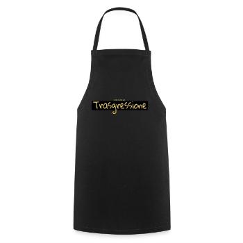 Collection Je suis transgression - Tablier de cuisine - noir - Devant - AI Model Male 185 dark (185cm)