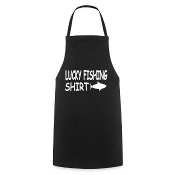 Angling - Cooking Apron - black - Front - AI Model Male 185 dark (185cm)