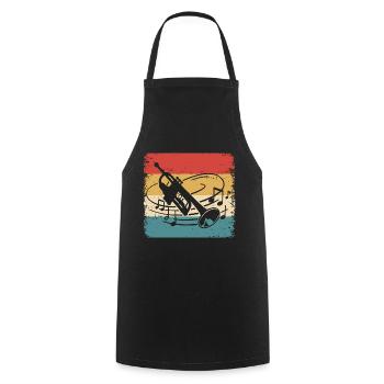 Trumpet Player Musician Trumpeter Orchestra - Cooking Apron - black - Front - AI Model Male 185 dark (185cm)