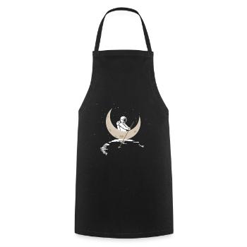 Astronaut - Tablier de cuisine - noir - Devant - AI Model Male 185 dark (185cm)