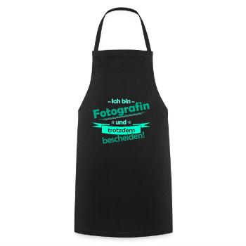 photographer - Cooking Apron - black - Front - AI Model Male 185 dark (185cm)