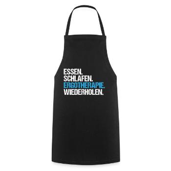 Ergotherapie Ergotherapeut Ergotherapeutin - Kochschürze - Schwarz - Vorne - AI Model Male 185 dark (185cm)