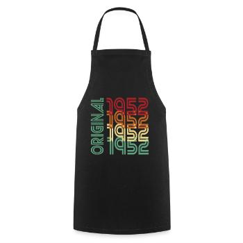birthday 69 years 1952 original gift 70 years - Cooking Apron - black - Front - AI Model Male 185 dark (185cm)
