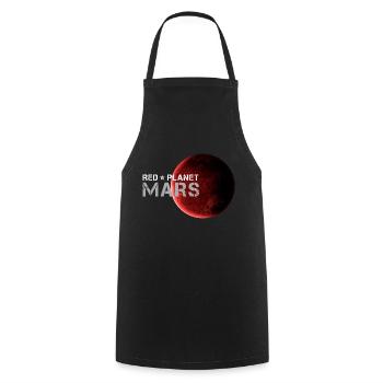 Mars Red Planet Gift for Space Fans - Cooking Apron - black - Front - AI Model Male 185 dark (185cm)