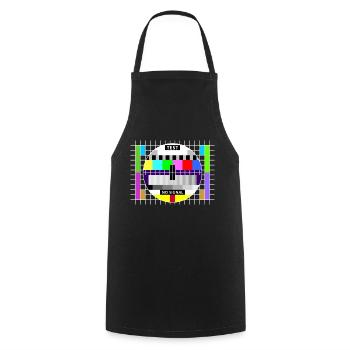 Image test card status no signal screen Display - Tablier de cuisine - noir - Devant - AI Model Male 185 dark (185cm)