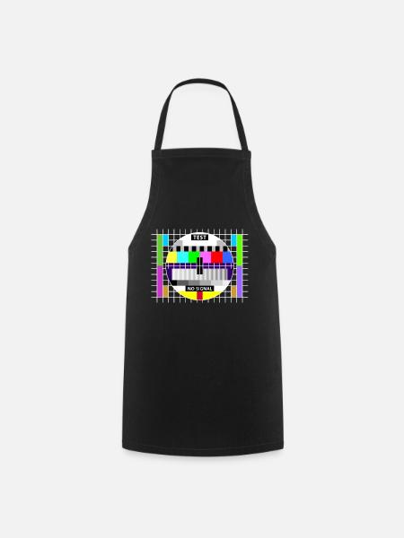 Image test card status no signal screen Display - Tablier de cuisine - noir