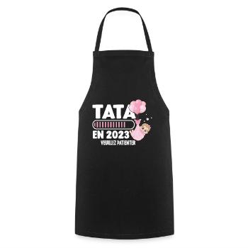 Annonce Grossesse Originale Future Tata En 2023 - Tablier de cuisine - noir - Devant - AI Model Male 185 dark (185cm)