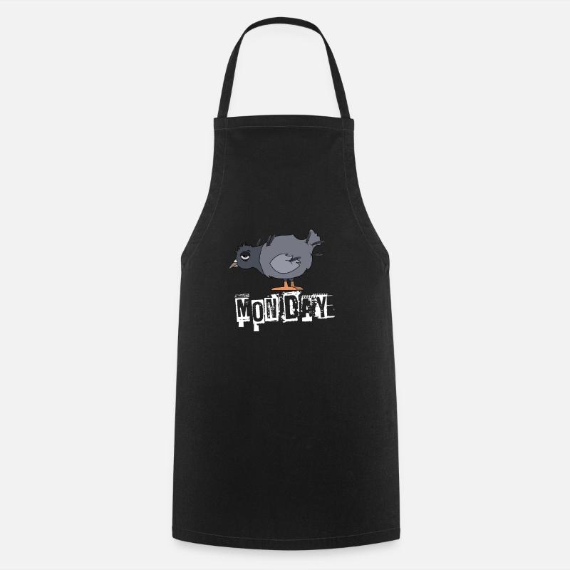 Lundi - Tablier de cuisine - noir