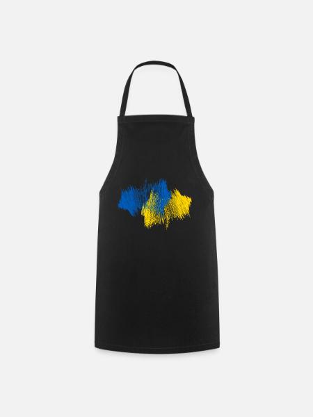 Ukraine Landkarte - Kochschürze - Schwarz