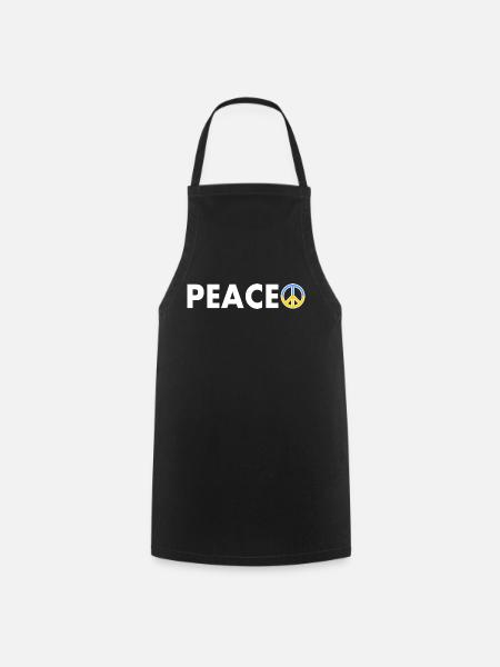 peace - Kochschürze - Schwarz
