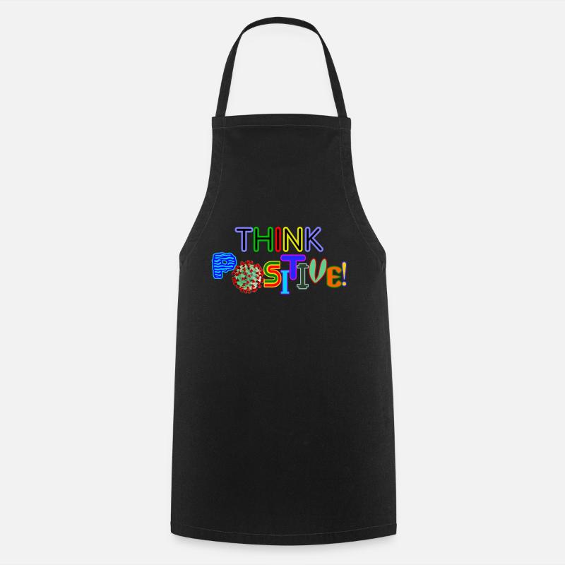 Think positive! - Kochschürze - Schwarz