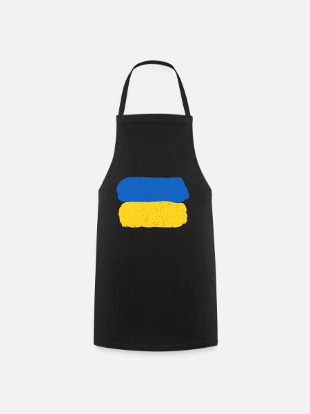 Stay with Ukraine - Cooking Apron - black
