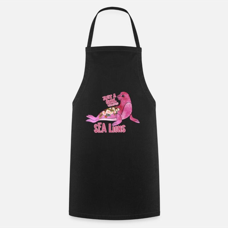 Ocean Sublimation - Cooking Apron - black