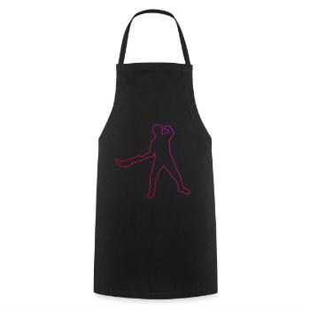 Pelote Basque Jai Alai Pelote Hommes Femmes - Tablier de cuisine - noir - Devant - AI Model Male 185 dark (185cm)