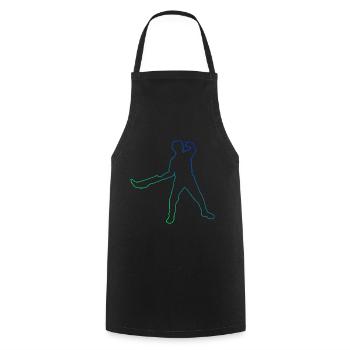 Jai Alai Pelota vasca Pelote Basque Homme - Tablier de cuisine - noir - Devant - AI Model Male 185 dark (185cm)