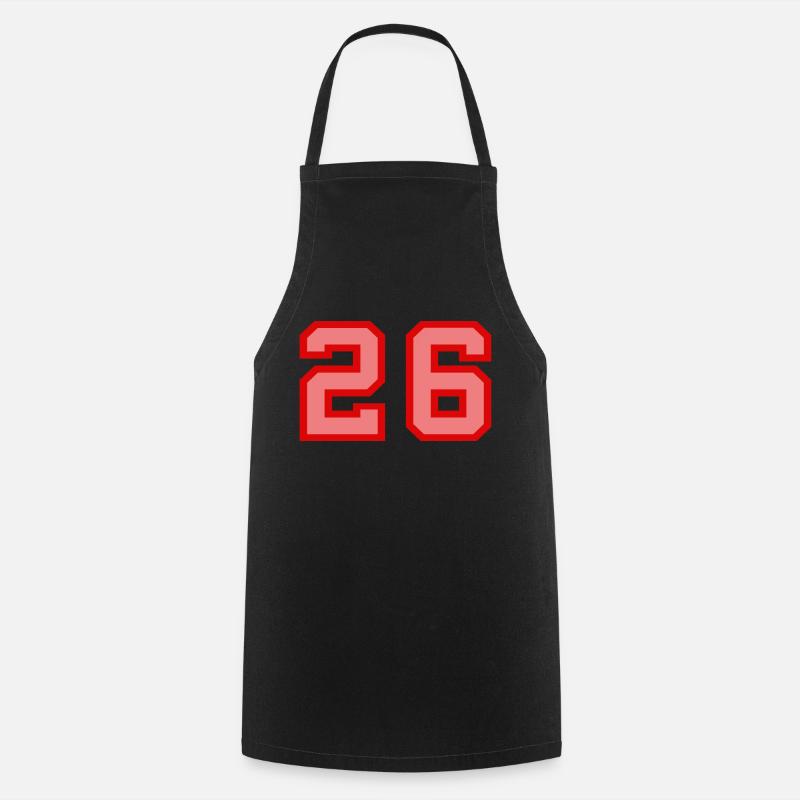 Cool Retro Retrostyle Jersey Number Back Number - Cooking Apron - black