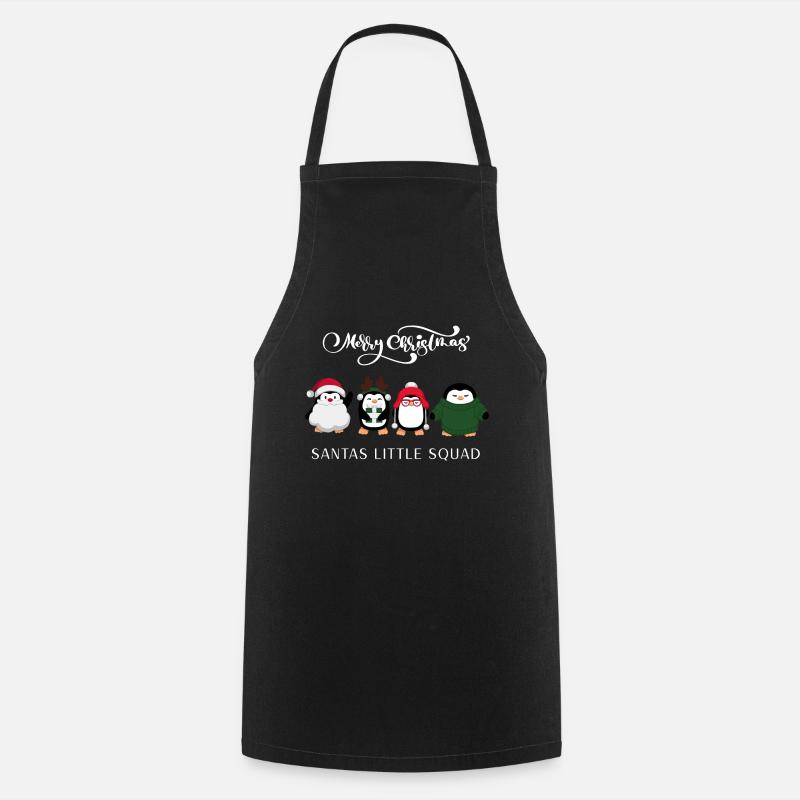 santas squad - Cooking Apron - black