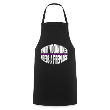 birthday present idea present present idea - Cooking Apron - black - Front - AI Model Male 185 dark (185cm)