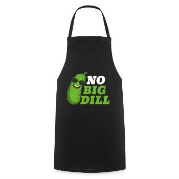 No Big Dill Cucumber Pickle - Kochschürze - Schwarz - Vorne - AI Model Male 185 dark (185cm)