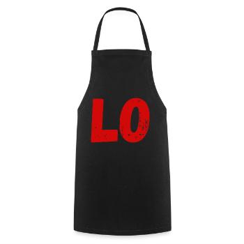 Love matching t-shirt couple - Cooking Apron - black - Front - AI Model Male 185 dark (185cm)