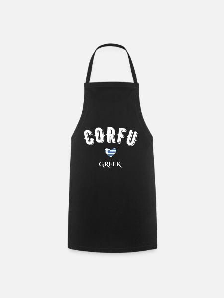 Corfu greek - Tablier de cuisine - noir