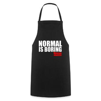 House music - Cooking Apron - black - Front - AI Model Male 185 dark (185cm)