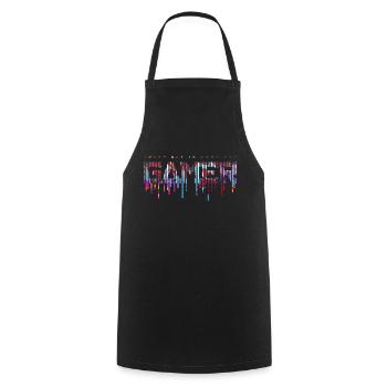 Spiel-Gamer-Spielspaß-Zitat, lustiges Liebes-Hacker-Video - Kochschürze - Schwarz - Vorne - AI Model Male 185 dark (185cm)