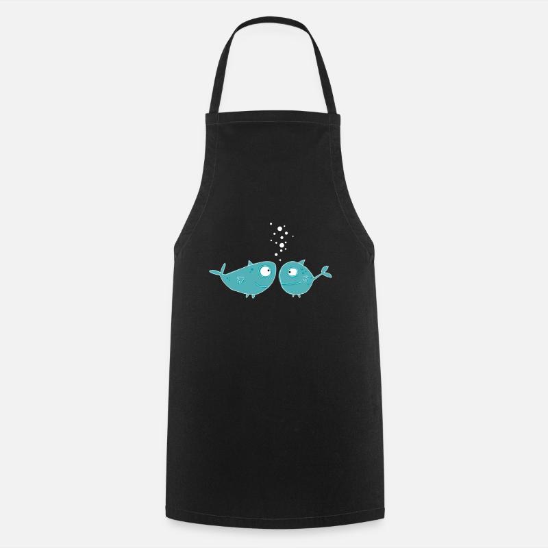 Pisces - Cooking Apron - black