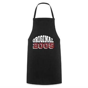 Original 2005 - Cooking Apron - black - Front - AI Model Male 185 dark (185cm)