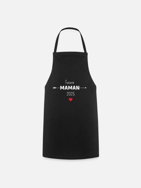 Future maman 2025 - Tablier de cuisine - noir