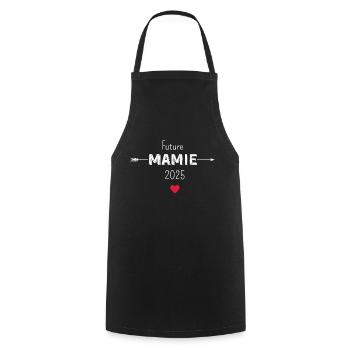 Future mamie 2025 - Tablier de cuisine - noir - Devant - AI Model Male 185 dark (185cm)